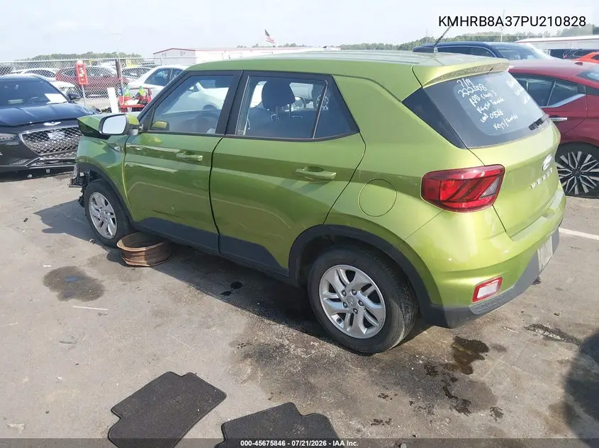 2023 Hyundai Venue Se VIN: KMHRB8A37PU210828 Lot: 45675846