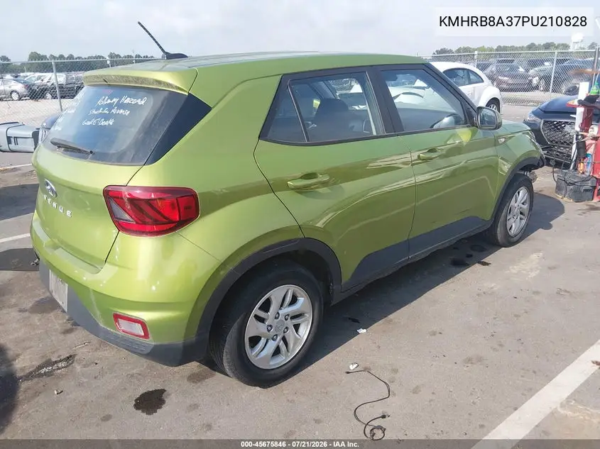 2023 Hyundai Venue Se VIN: KMHRB8A37PU210828 Lot: 45675846