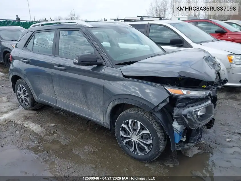 2024 Hyundai Venue Preferred With Two-Tone VIN: KMHRC8A36RU337098 Lot: 12590946