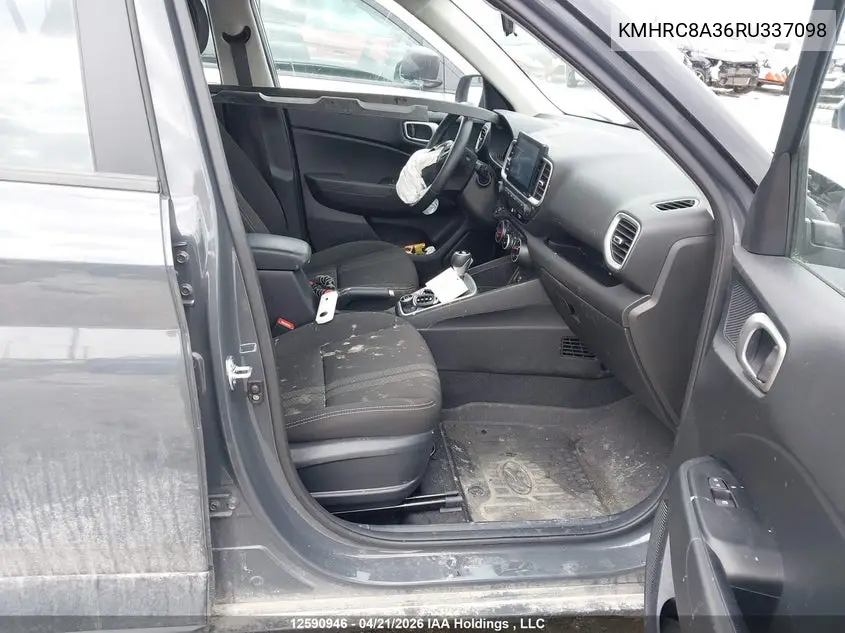 2024 Hyundai Venue Preferred With Two-Tone VIN: KMHRC8A36RU337098 Lot: 12590946