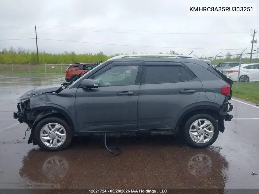 2024 Hyundai Venue Sel/Limited VIN: KMHRC8A35RU303251 Lot: 12621724
