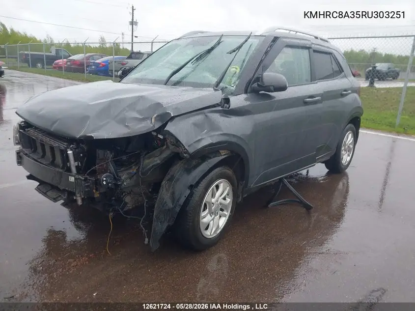 2024 Hyundai Venue Sel/Limited VIN: KMHRC8A35RU303251 Lot: 12621724