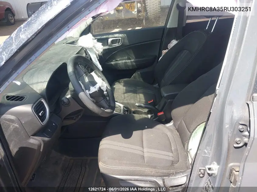 2024 Hyundai Venue Sel/Limited VIN: KMHRC8A35RU303251 Lot: 12621724