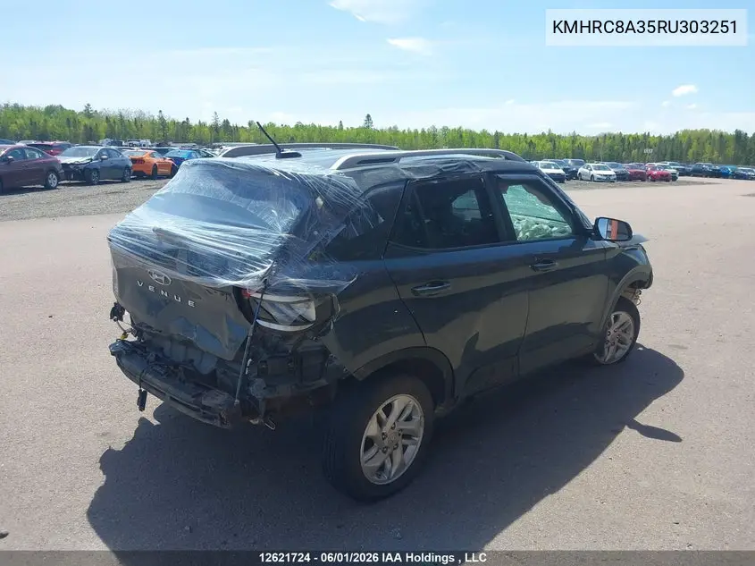 2024 Hyundai Venue Sel/Limited VIN: KMHRC8A35RU303251 Lot: 12621724