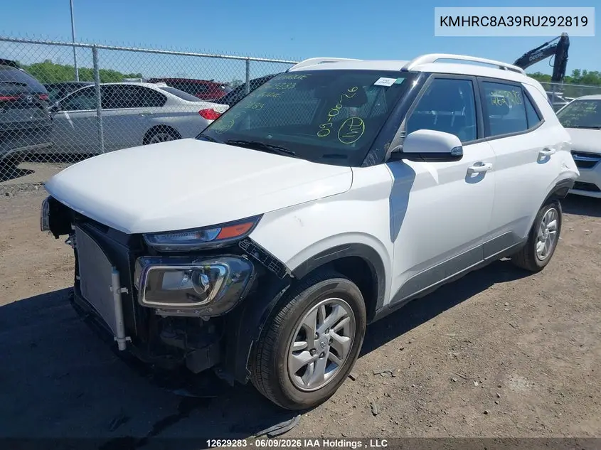 2024 Hyundai Venue Preferred VIN: KMHRC8A39RU292819 Lot: 12629283
