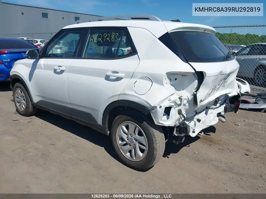 2024 Hyundai Venue Preferred VIN: KMHRC8A39RU292819 Lot: 12629283