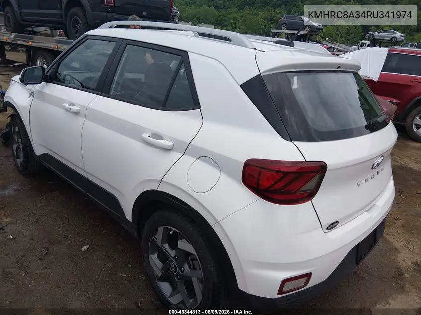 2024 Hyundai Venue Limited VIN: KMHRC8A34RU341974 Lot: 45344813