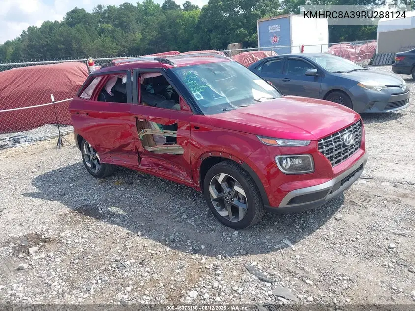 2024 Hyundai Venue Limited VIN: KMHRC8A39RU288124 Lot: 45373150
