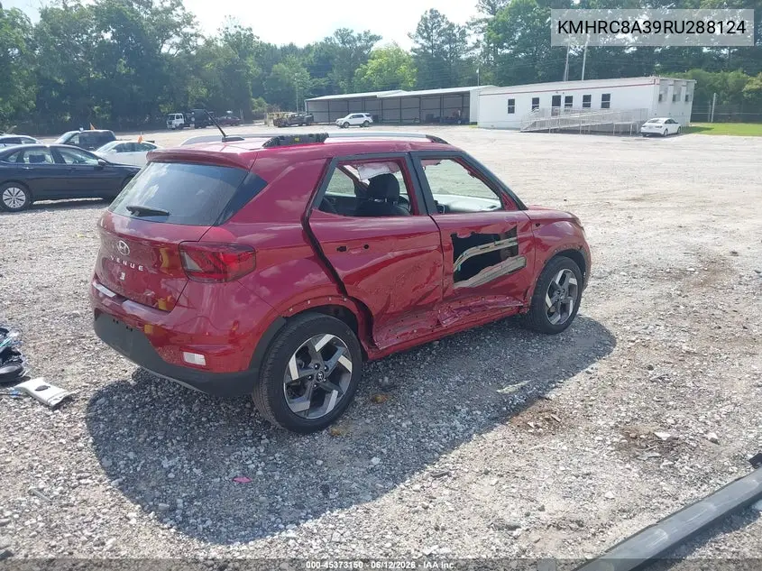 2024 Hyundai Venue Limited VIN: KMHRC8A39RU288124 Lot: 45373150