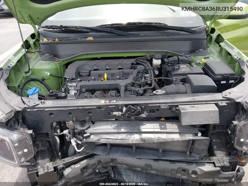 2024 Hyundai Venue Sel VIN: KMHRC8A36RU315490 Lot: 45424623