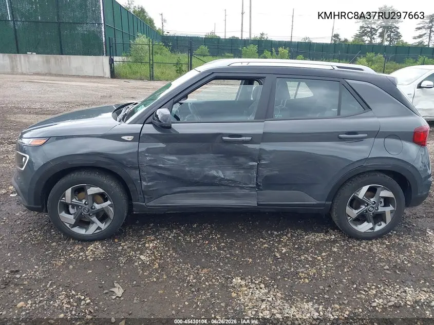 2024 Hyundai Venue Limited VIN: KMHRC8A37RU297663 Lot: 45430104