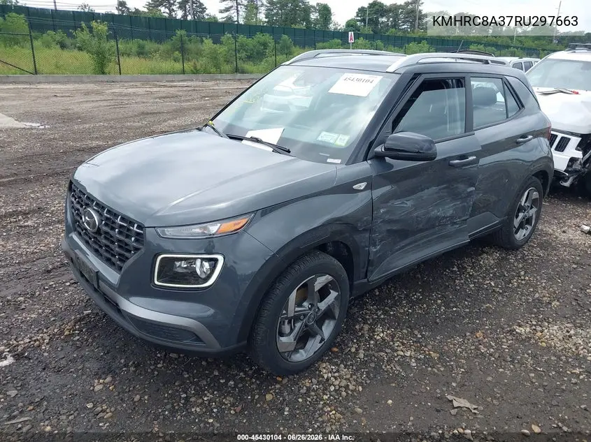 2024 Hyundai Venue Limited VIN: KMHRC8A37RU297663 Lot: 45430104