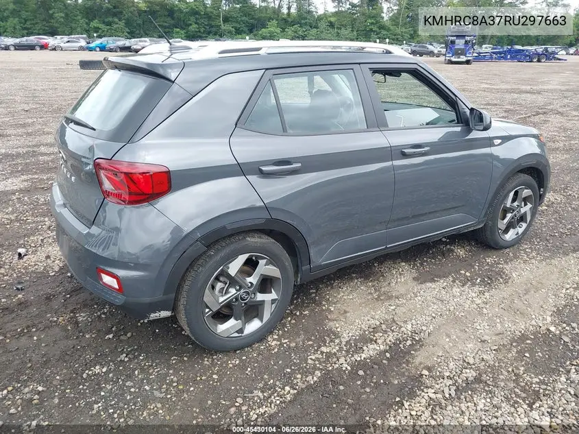 2024 Hyundai Venue Limited VIN: KMHRC8A37RU297663 Lot: 45430104