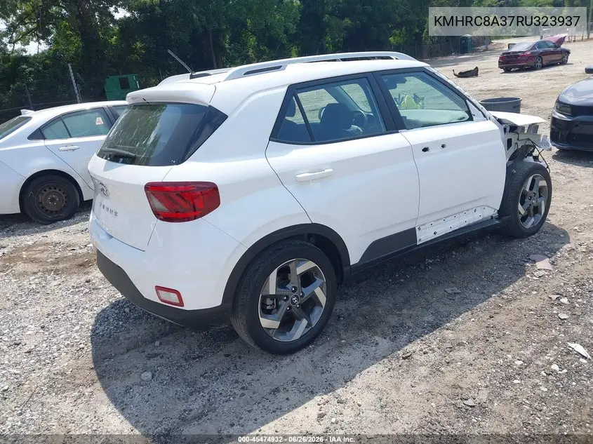 2024 Hyundai Venue Sel VIN: KMHRC8A37RU323937 Lot: 45474932