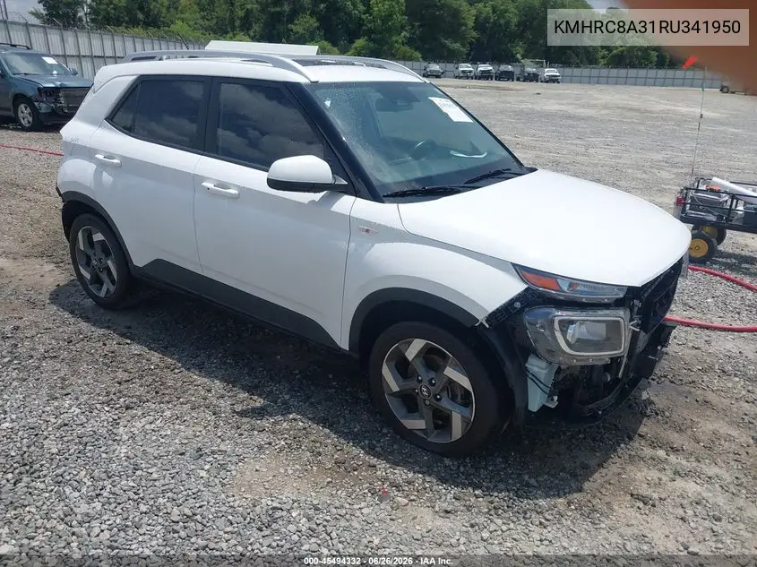 2024 Hyundai Venue Sel VIN: KMHRC8A31RU341950 Lot: 45494332