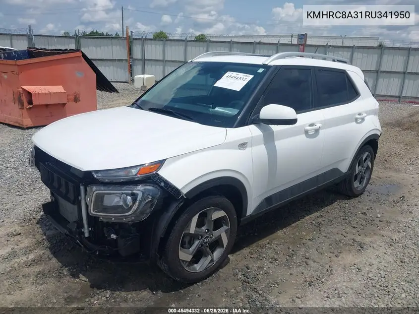 2024 Hyundai Venue Sel VIN: KMHRC8A31RU341950 Lot: 45494332