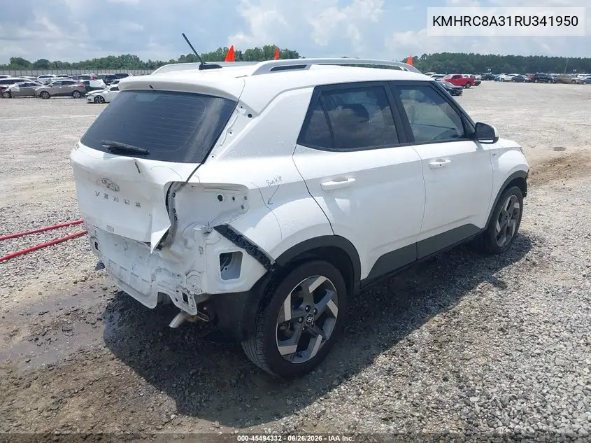 2024 Hyundai Venue Sel VIN: KMHRC8A31RU341950 Lot: 45494332