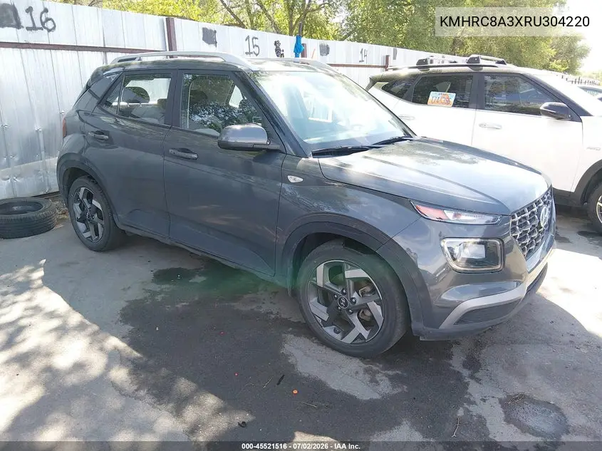 2024 Hyundai Venue Sel VIN: KMHRC8A3XRU304220 Lot: 45521516