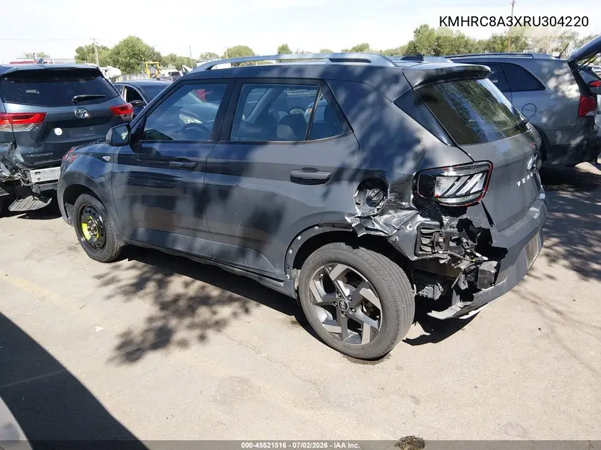 2024 Hyundai Venue Sel VIN: KMHRC8A3XRU304220 Lot: 45521516