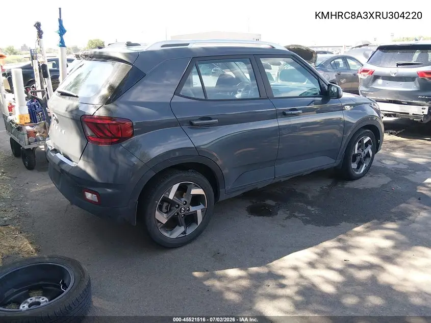 2024 Hyundai Venue Sel VIN: KMHRC8A3XRU304220 Lot: 45521516