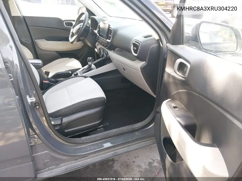 2024 Hyundai Venue Sel VIN: KMHRC8A3XRU304220 Lot: 45521516