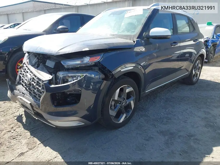 2024 Hyundai Venue Limited VIN: KMHRC8A33RU321991 Lot: 45527321