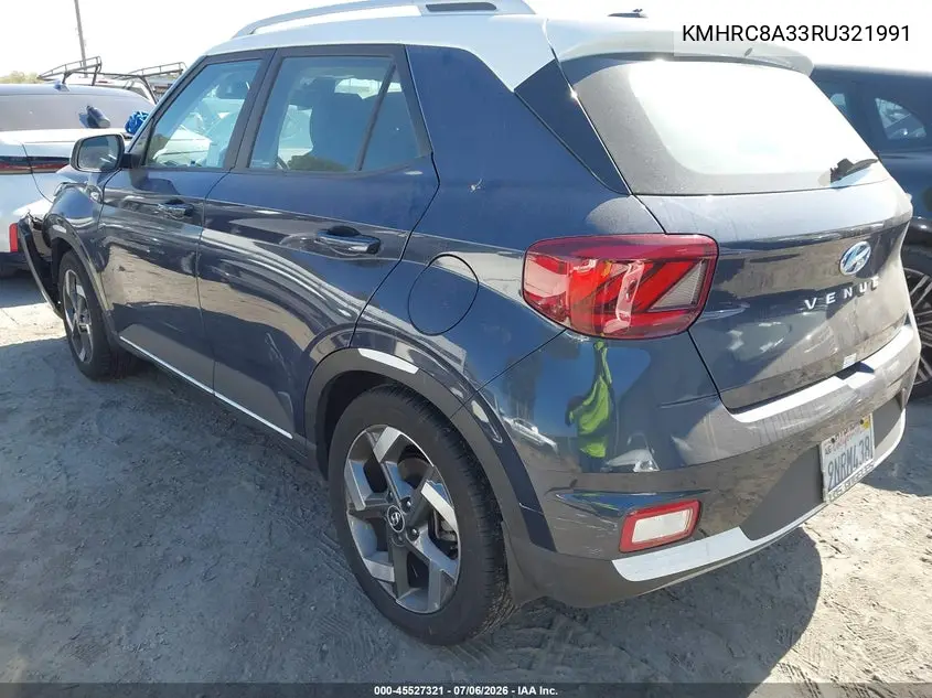 2024 Hyundai Venue Limited VIN: KMHRC8A33RU321991 Lot: 45527321
