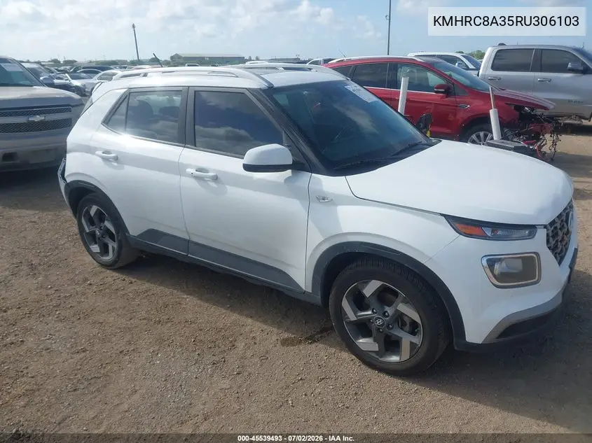 2024 Hyundai Venue Sel VIN: KMHRC8A35RU306103 Lot: 45539493