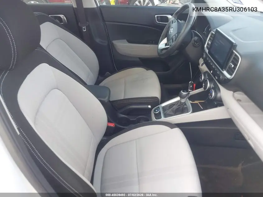 2024 Hyundai Venue Sel VIN: KMHRC8A35RU306103 Lot: 45539493