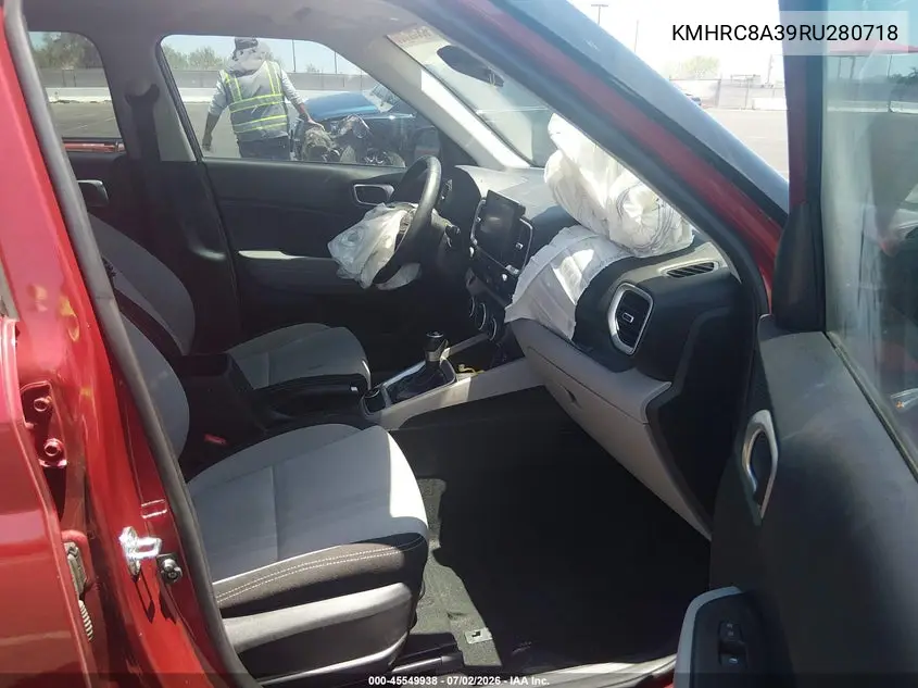 2024 Hyundai Venue Sel VIN: KMHRC8A39RU280718 Lot: 45549938