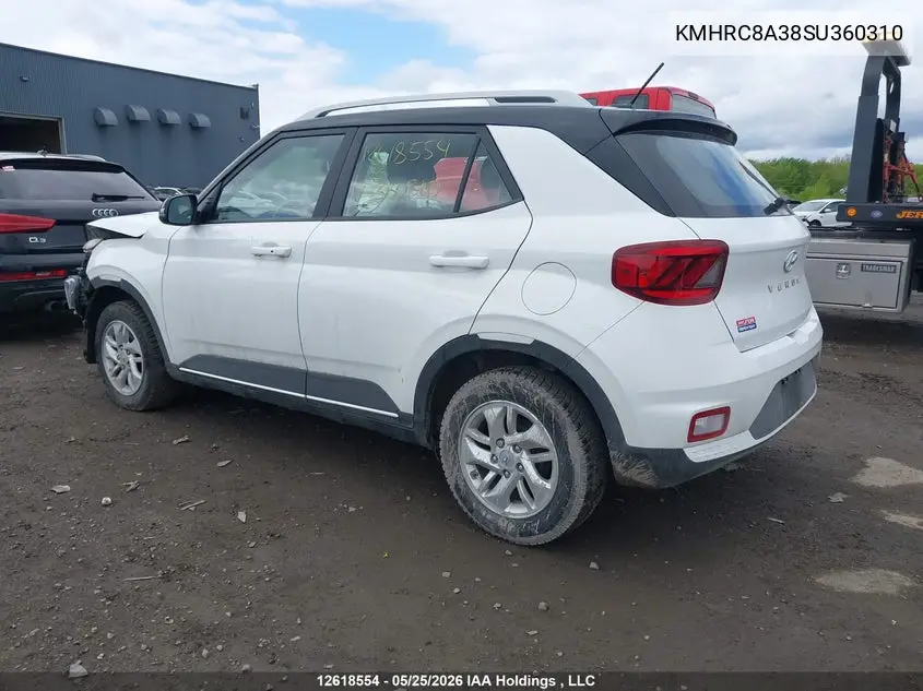 2025 Hyundai Venue Preferred W/Two-Tone VIN: KMHRC8A38SU360310 Lot: 12618554