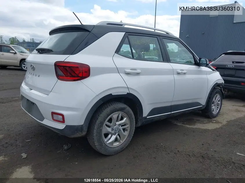 2025 Hyundai Venue Preferred W/Two-Tone VIN: KMHRC8A38SU360310 Lot: 12618554