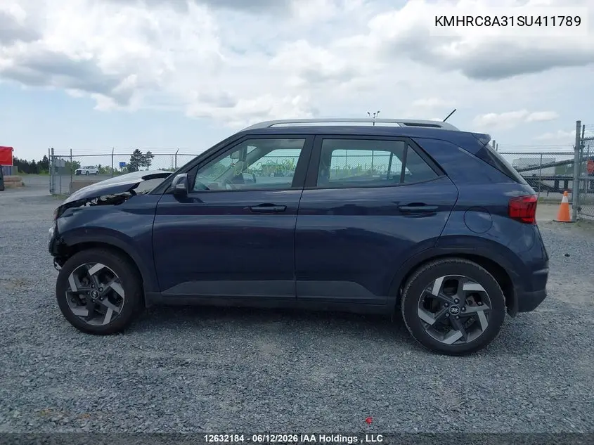 2025 Hyundai Venue Sel/Limited VIN: KMHRC8A31SU411789 Lot: 12632184