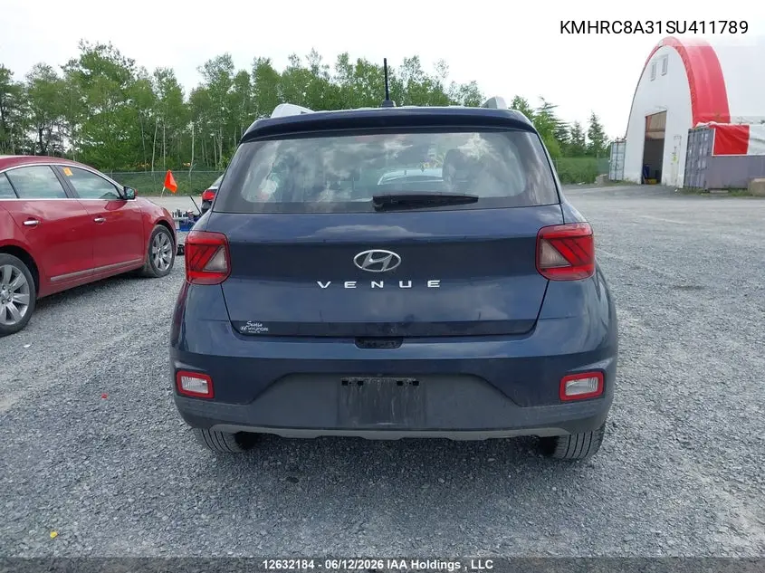 2025 Hyundai Venue Sel/Limited VIN: KMHRC8A31SU411789 Lot: 12632184