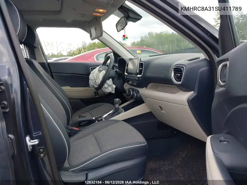 2025 Hyundai Venue Sel/Limited VIN: KMHRC8A31SU411789 Lot: 12632184