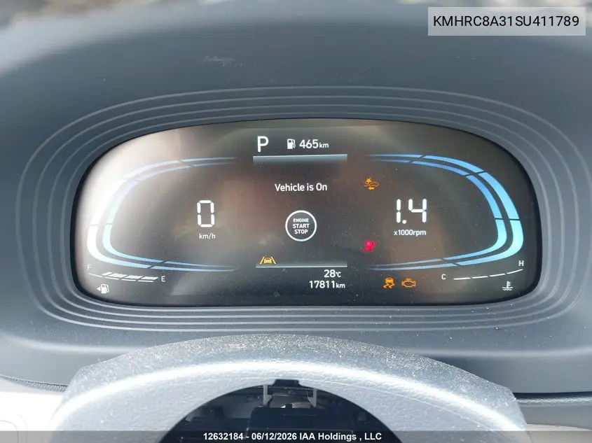 2025 Hyundai Venue Sel/Limited VIN: KMHRC8A31SU411789 Lot: 12632184