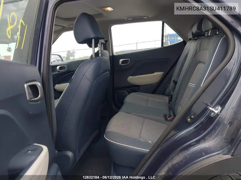 2025 Hyundai Venue Sel/Limited VIN: KMHRC8A31SU411789 Lot: 12632184