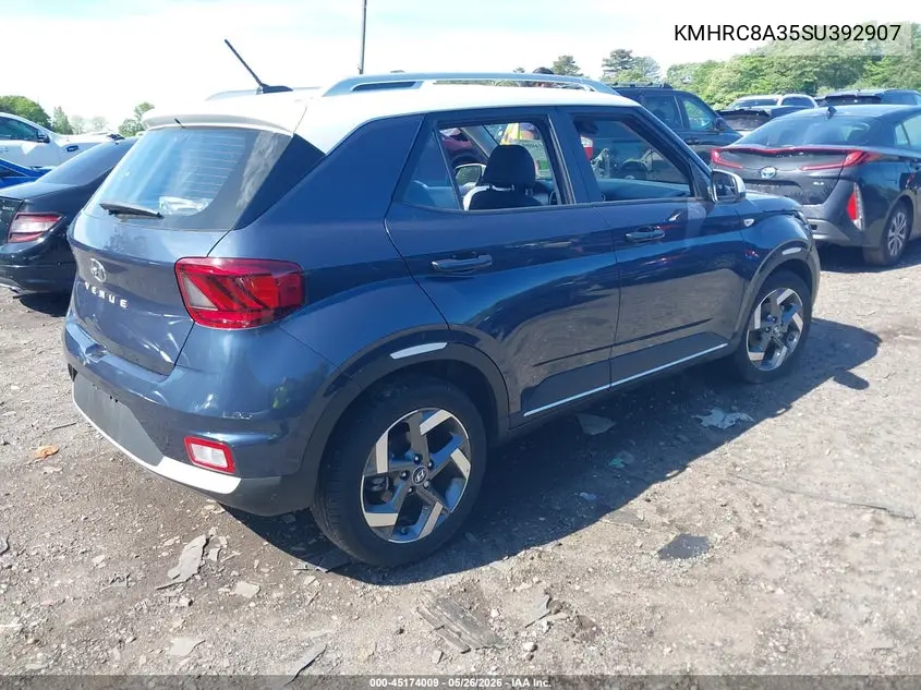 2025 Hyundai Venue Limited VIN: KMHRC8A35SU392907 Lot: 45174009