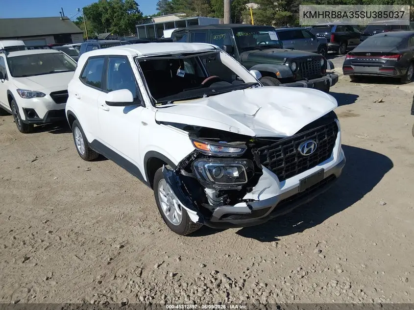 2025 Hyundai Venue Se VIN: KMHRB8A35SU385037 Lot: 45312897