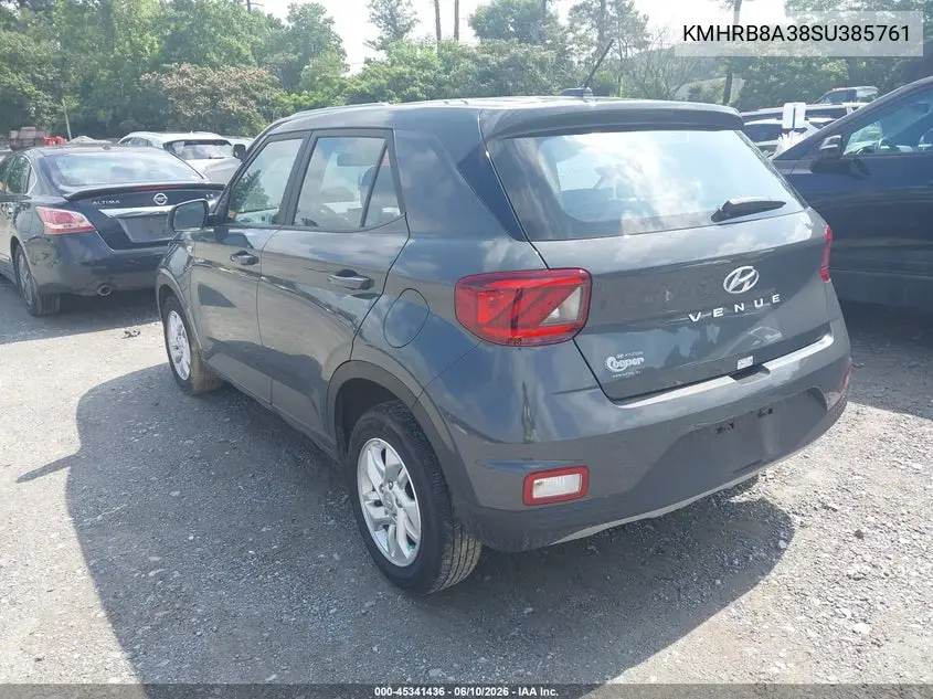 2025 Hyundai Venue Se VIN: KMHRB8A38SU385761 Lot: 45341436