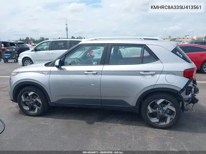 2025 Hyundai Venue Sel VIN: KMHRC8A33SU413561 Lot: 45344571