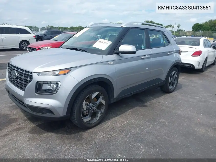 2025 Hyundai Venue Sel VIN: KMHRC8A33SU413561 Lot: 45344571