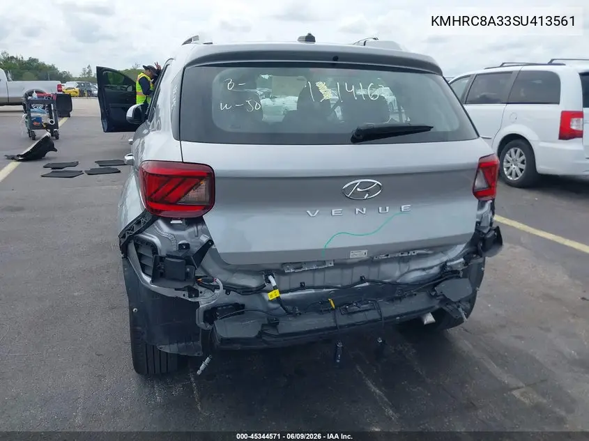2025 Hyundai Venue Sel VIN: KMHRC8A33SU413561 Lot: 45344571