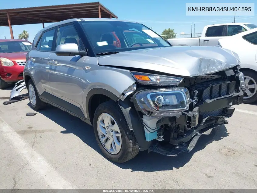 2025 Hyundai Venue Se VIN: KMHRB8A34SU404595 Lot: 45377388