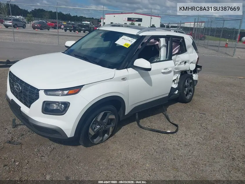 2025 Hyundai Venue Sel VIN: KMHRC8A31SU387669 Lot: 45411969