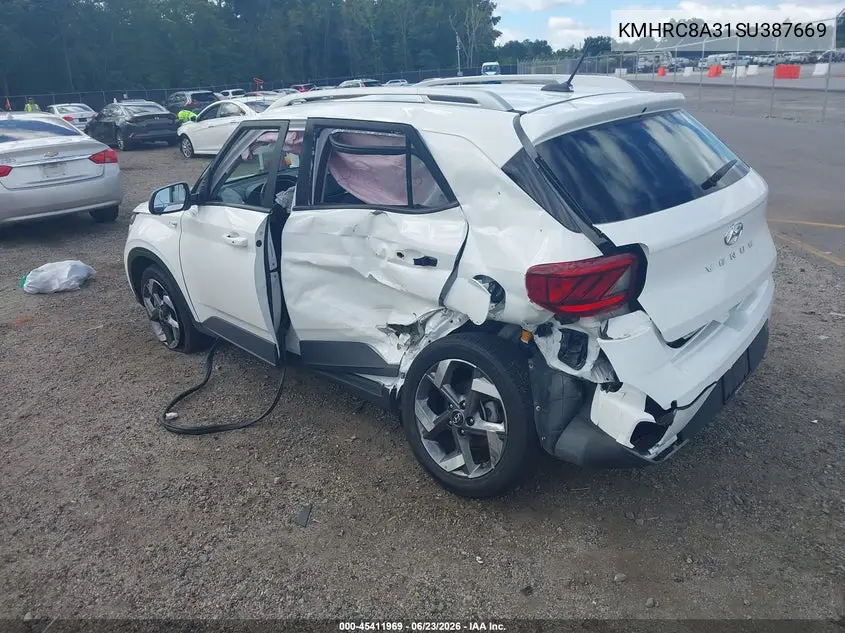 2025 Hyundai Venue Sel VIN: KMHRC8A31SU387669 Lot: 45411969