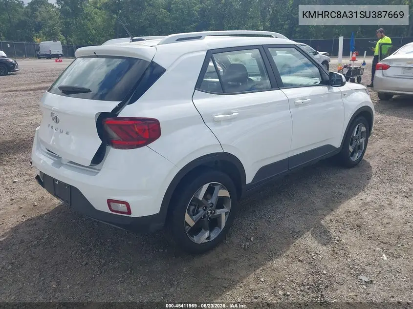 2025 Hyundai Venue Sel VIN: KMHRC8A31SU387669 Lot: 45411969