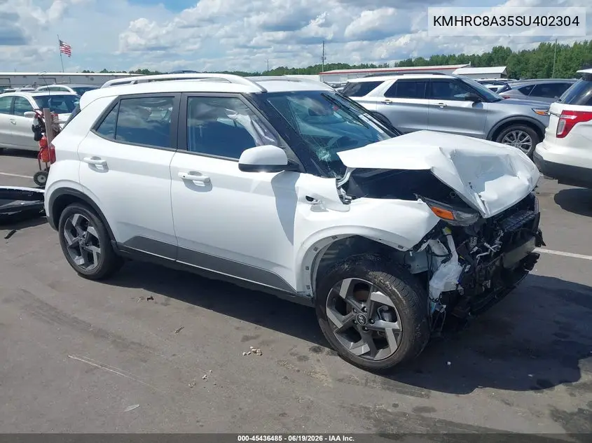 2025 Hyundai Venue Sel VIN: KMHRC8A35SU402304 Lot: 45436485