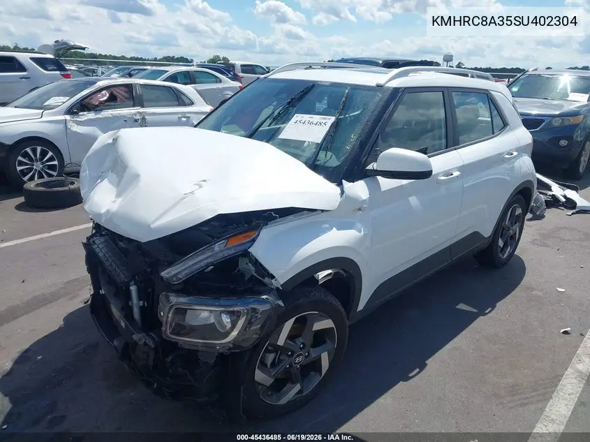 2025 Hyundai Venue Sel VIN: KMHRC8A35SU402304 Lot: 45436485