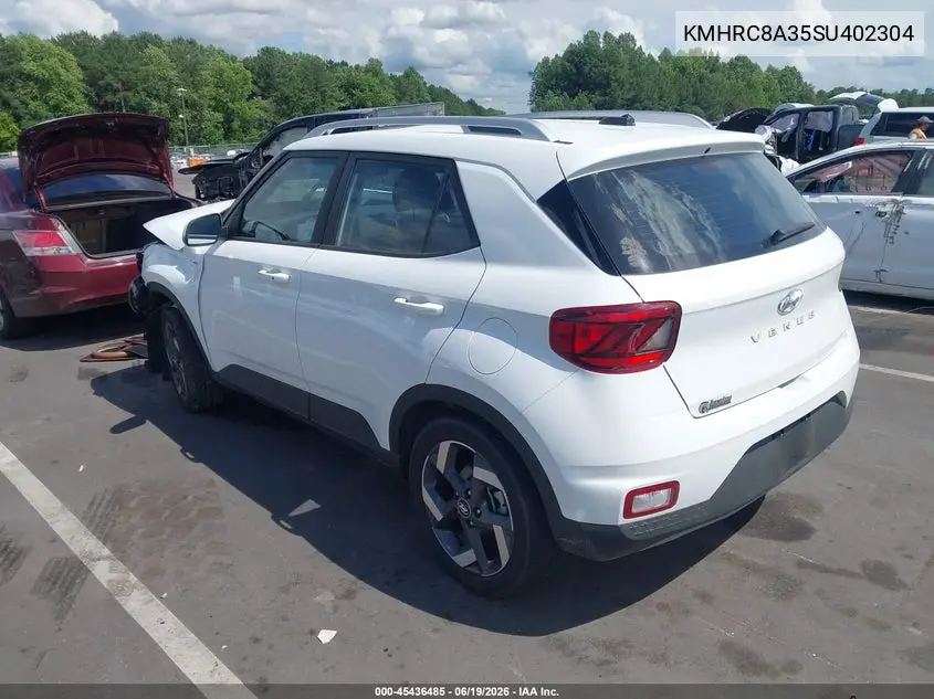 2025 Hyundai Venue Sel VIN: KMHRC8A35SU402304 Lot: 45436485